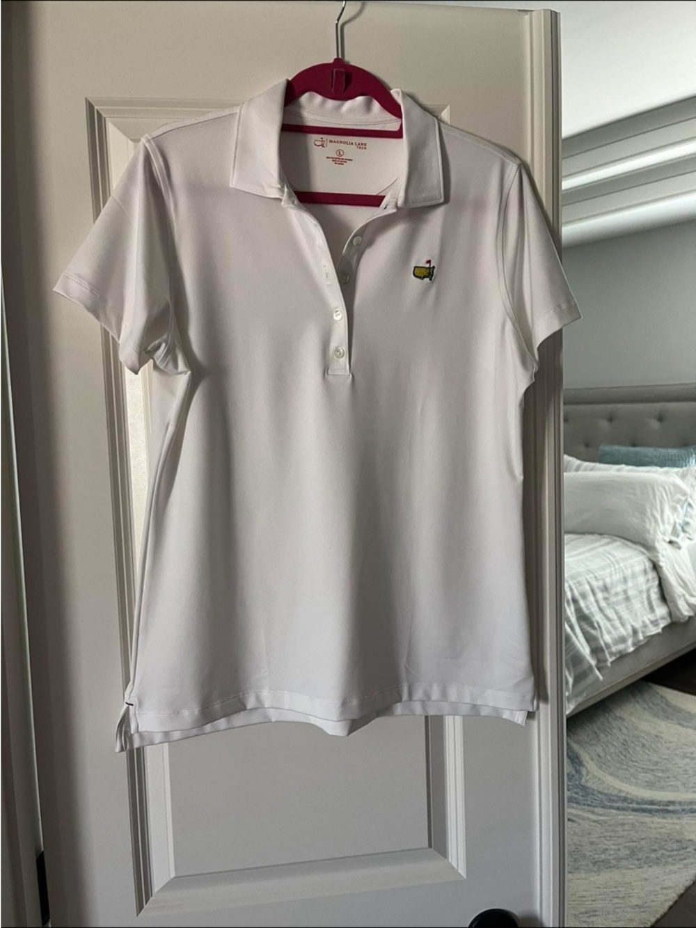 Masters  women's magnolia lane white polo   Wore once  too big